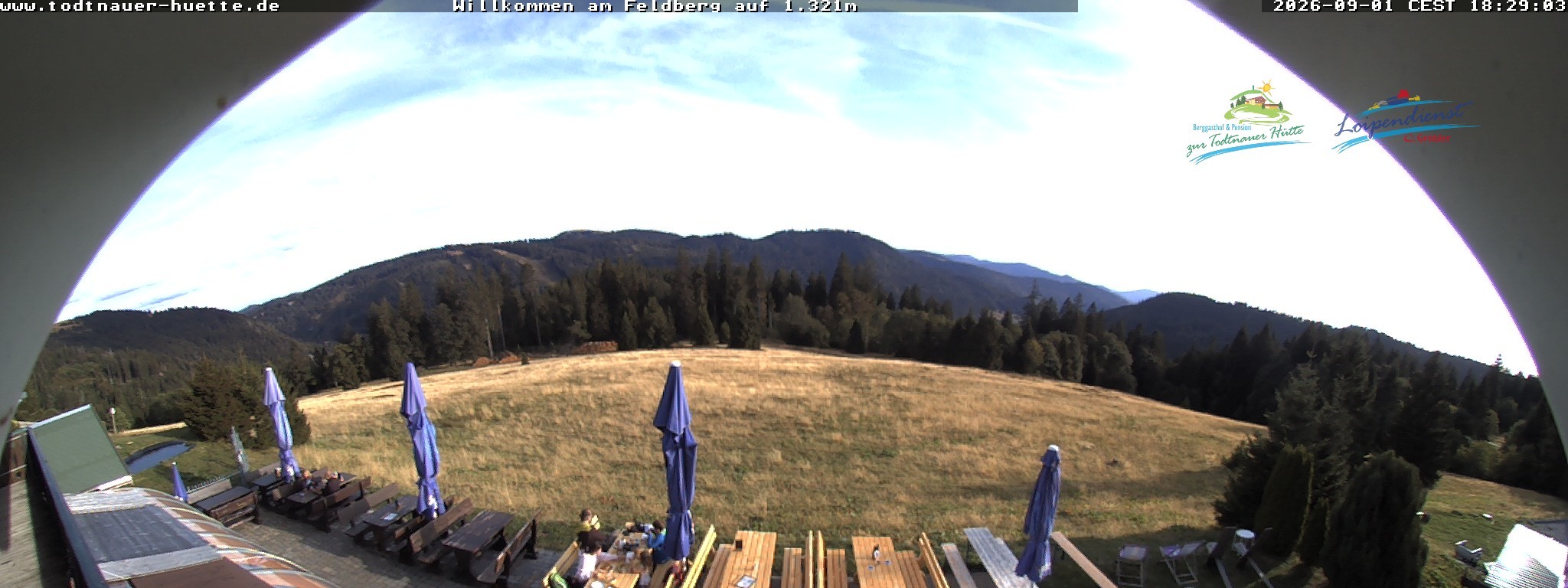 Archived image Webcam Todtnau mountain hut, Black Forest