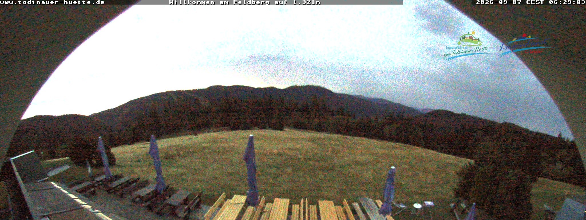 Archived image Webcam Todtnau mountain hut, Black Forest