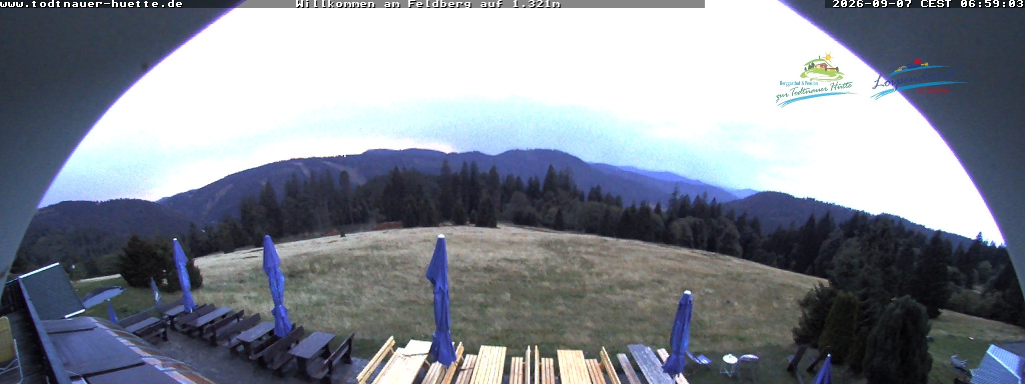 Archived image Webcam Todtnau mountain hut, Black Forest