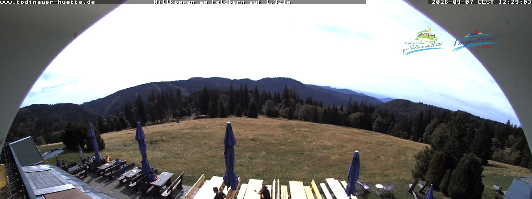 Archived image Webcam Todtnau mountain hut, Black Forest