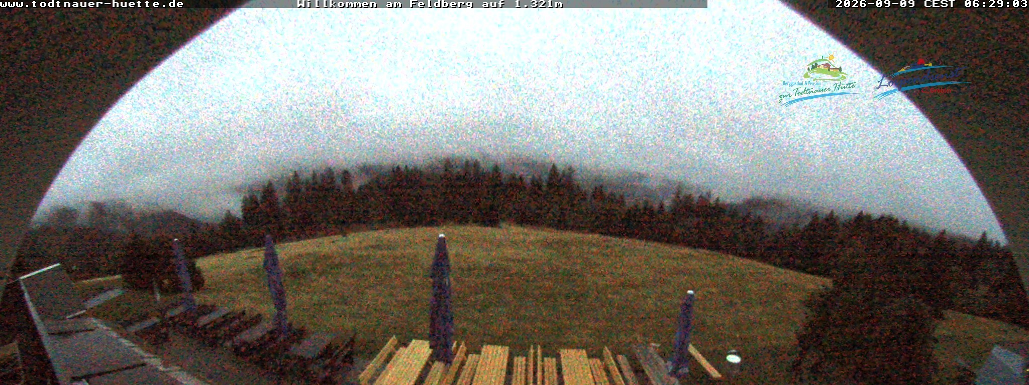 Archived image Webcam Todtnau mountain hut, Black Forest
