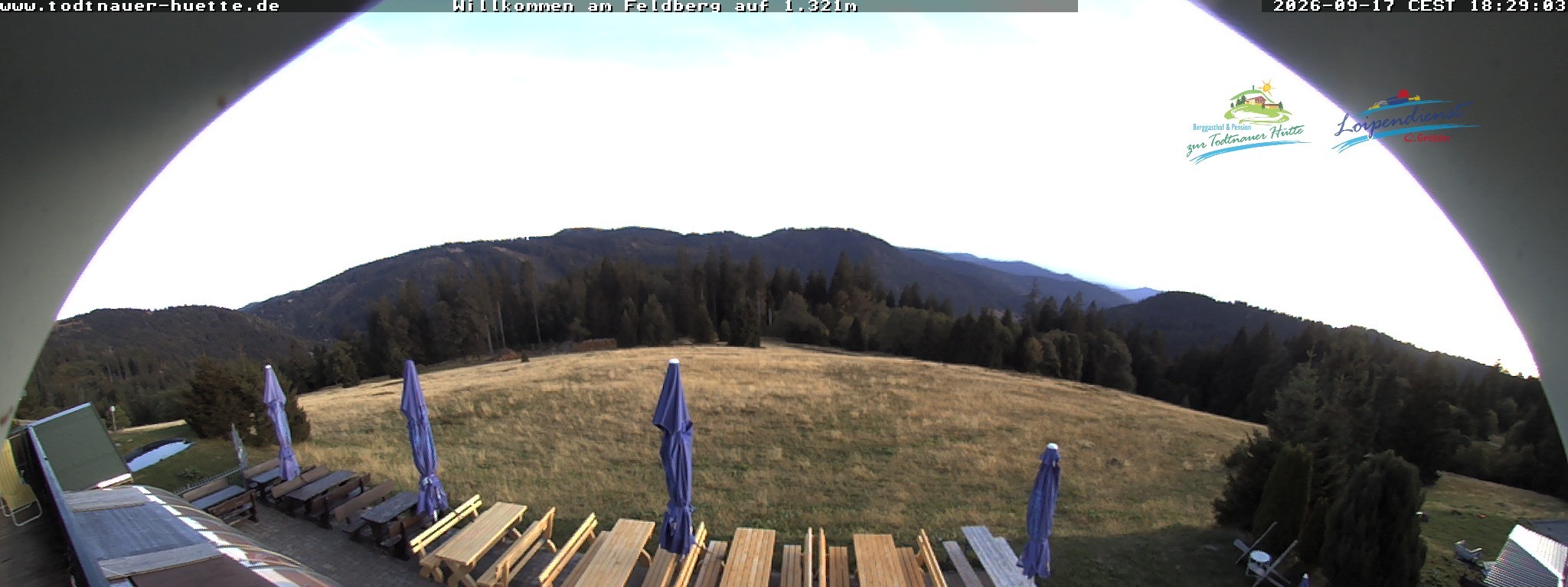 Archived image Webcam Todtnau mountain hut, Black Forest