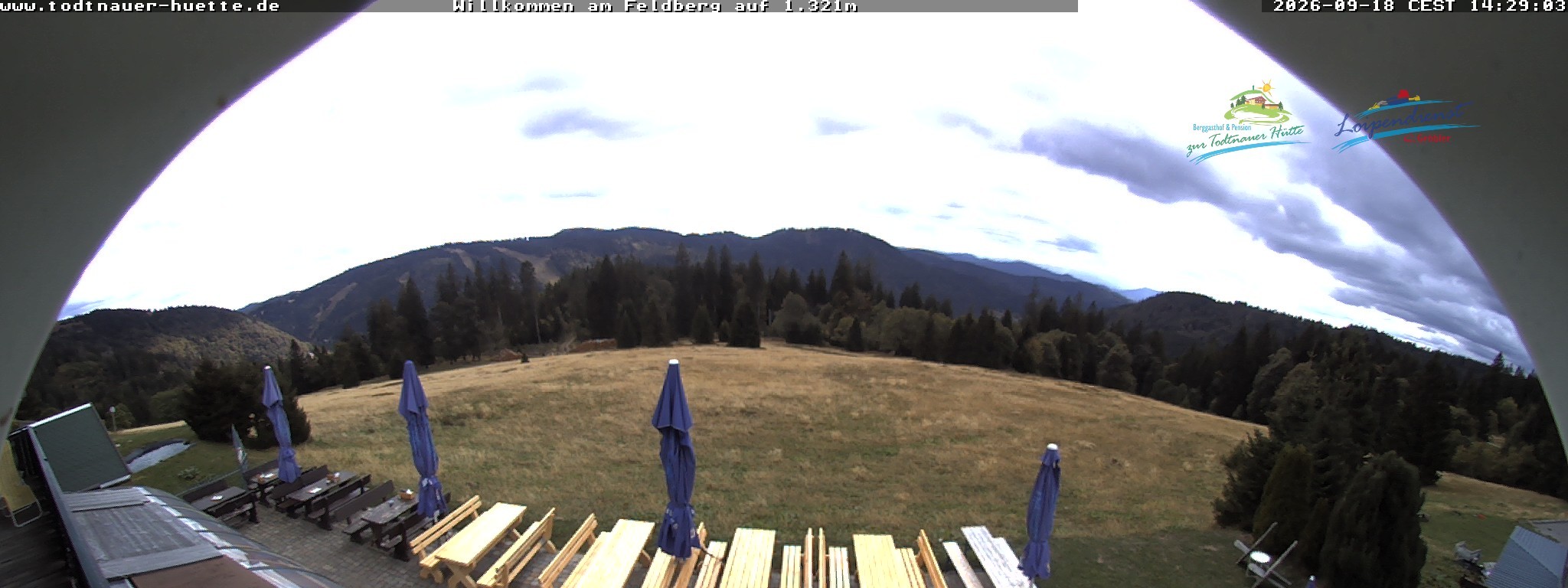 Archived image Webcam Todtnau mountain hut, Black Forest