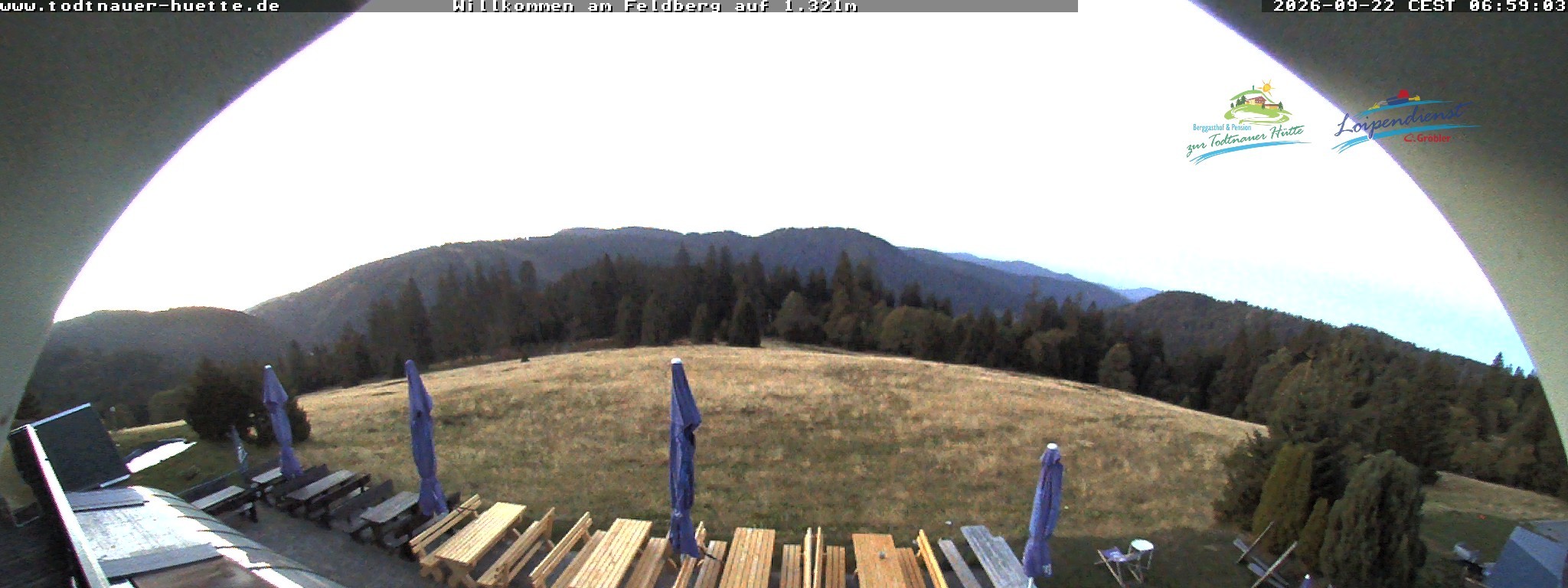 Archived image Webcam Todtnau mountain hut, Black Forest