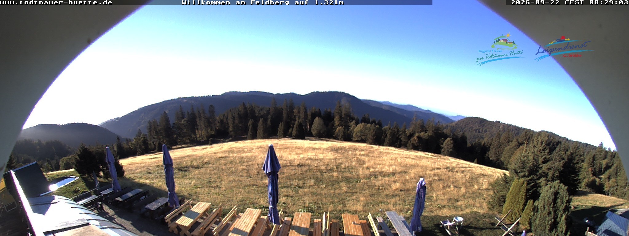 Archived image Webcam Todtnau mountain hut, Black Forest