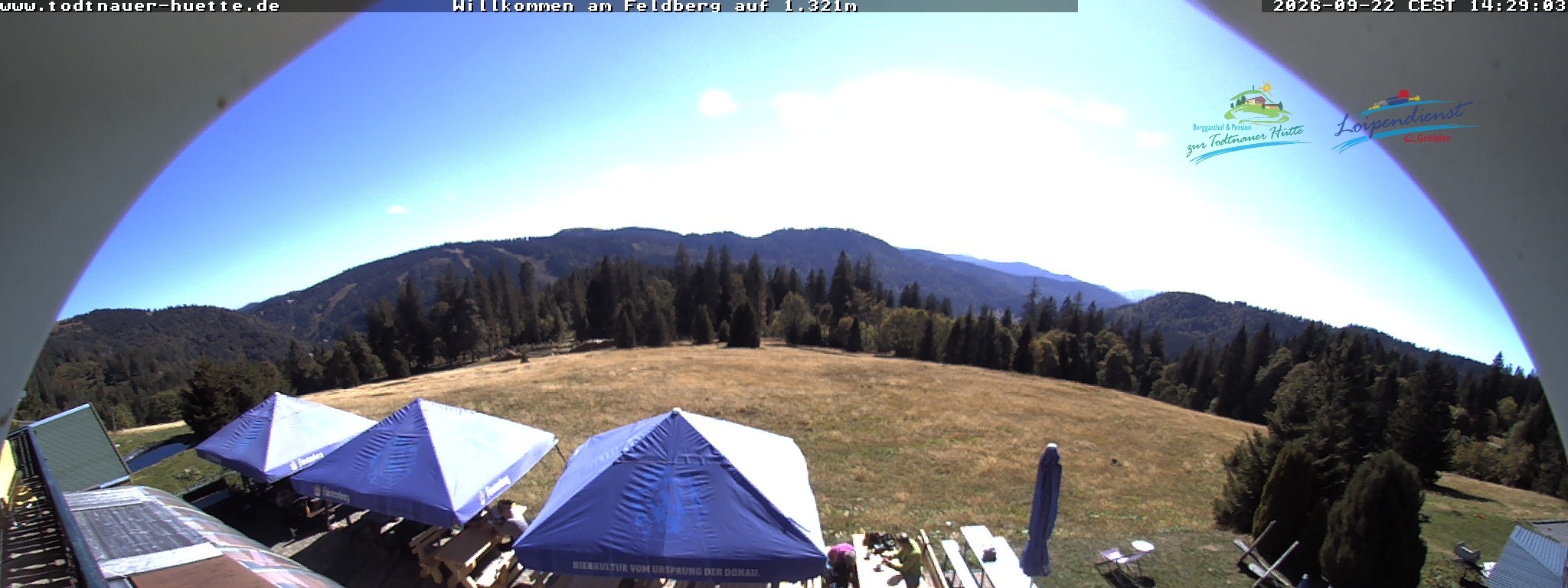 Archived image Webcam Todtnau mountain hut, Black Forest