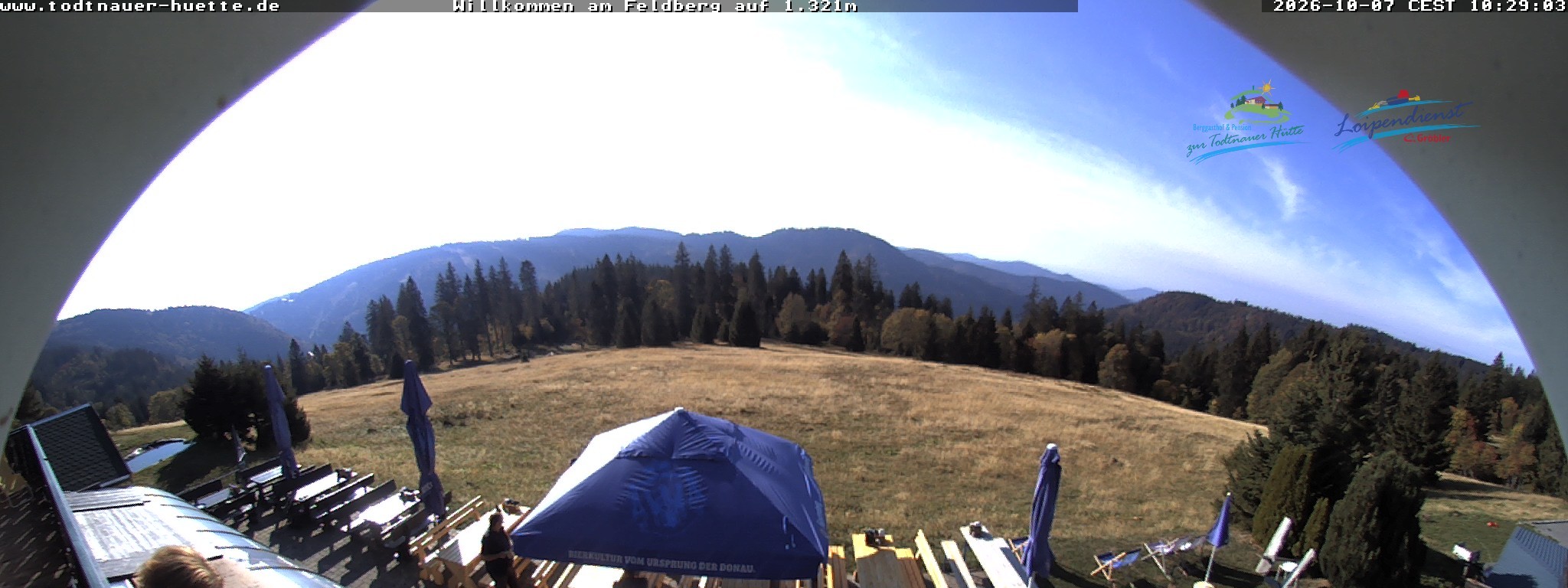 Archived image Webcam Todtnau mountain hut, Black Forest