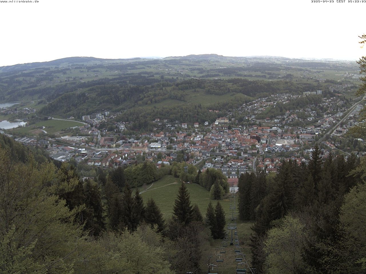 Archiv Foto Webcam Aussicht auf Immenstadt von der Mittagbahn