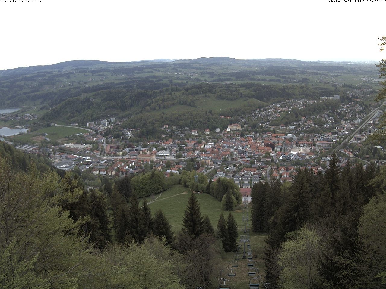 Archiv Foto Webcam Aussicht auf Immenstadt von der Mittagbahn