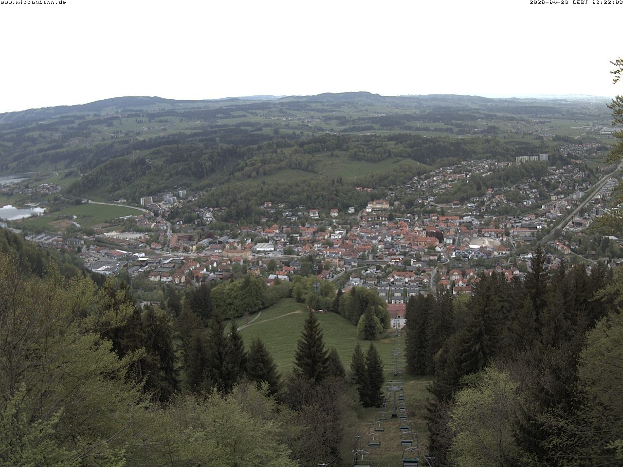 Archiv Foto Webcam Aussicht auf Immenstadt von der Mittagbahn