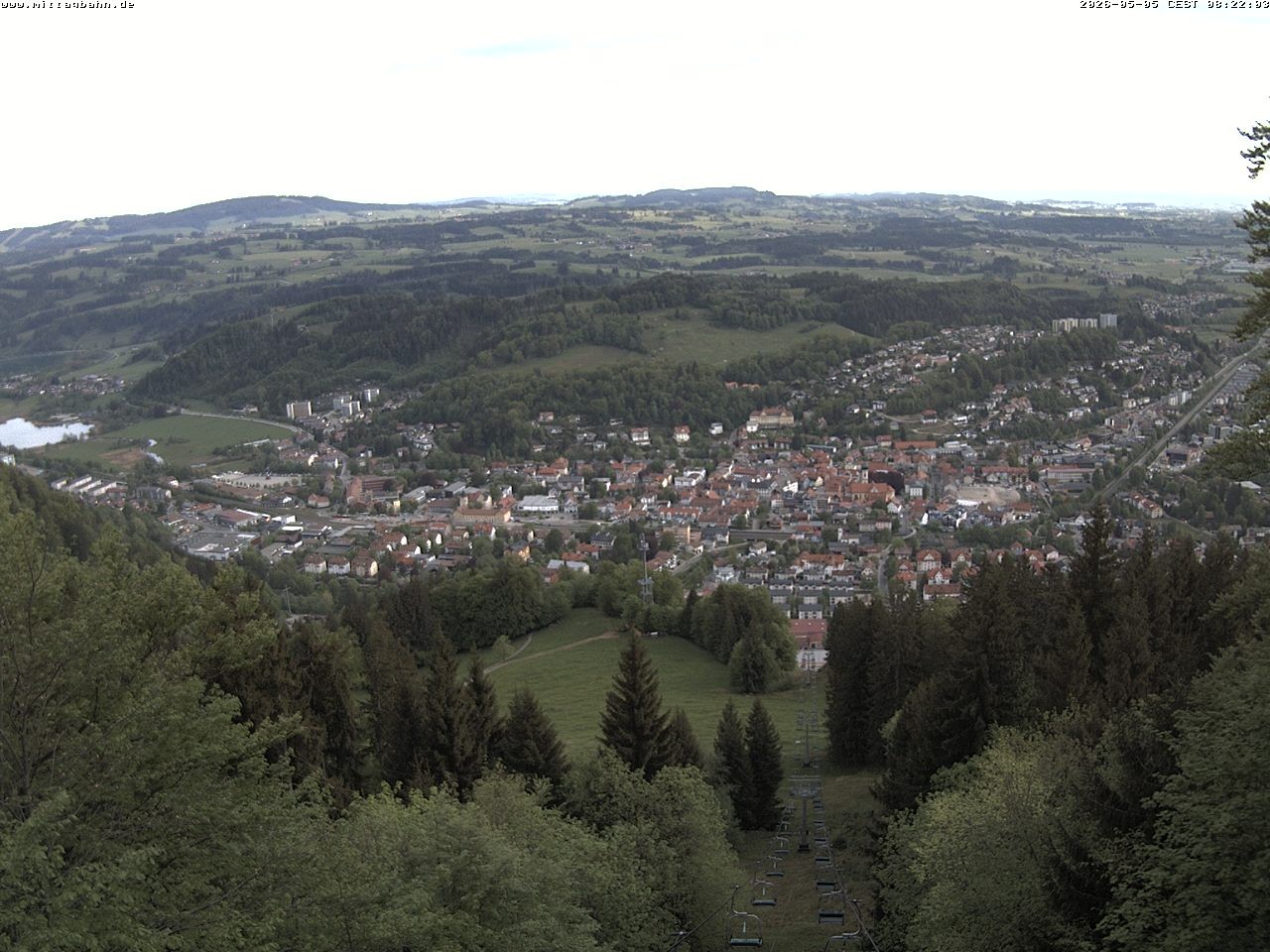 Archiv Foto Webcam Aussicht auf Immenstadt von der Mittagbahn