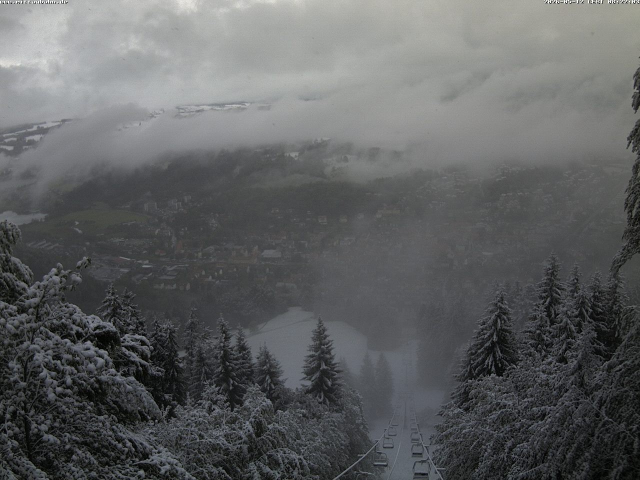 Archiv Foto Webcam Aussicht auf Immenstadt von der Mittagbahn