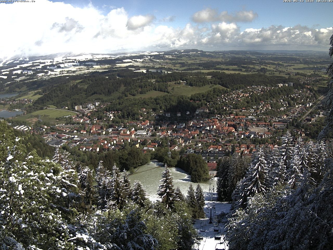 Archiv Foto Webcam Aussicht auf Immenstadt von der Mittagbahn