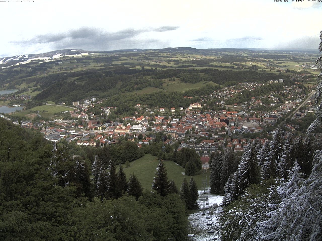 Archiv Foto Webcam Aussicht auf Immenstadt von der Mittagbahn