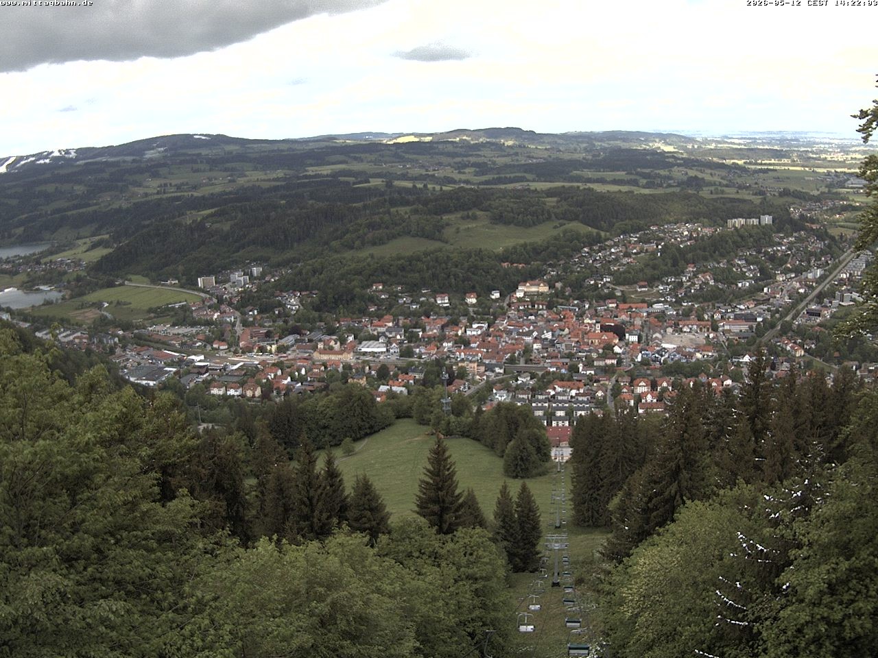 Archiv Foto Webcam Aussicht auf Immenstadt von der Mittagbahn