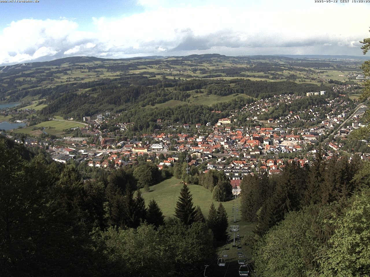 Archiv Foto Webcam Aussicht auf Immenstadt von der Mittagbahn