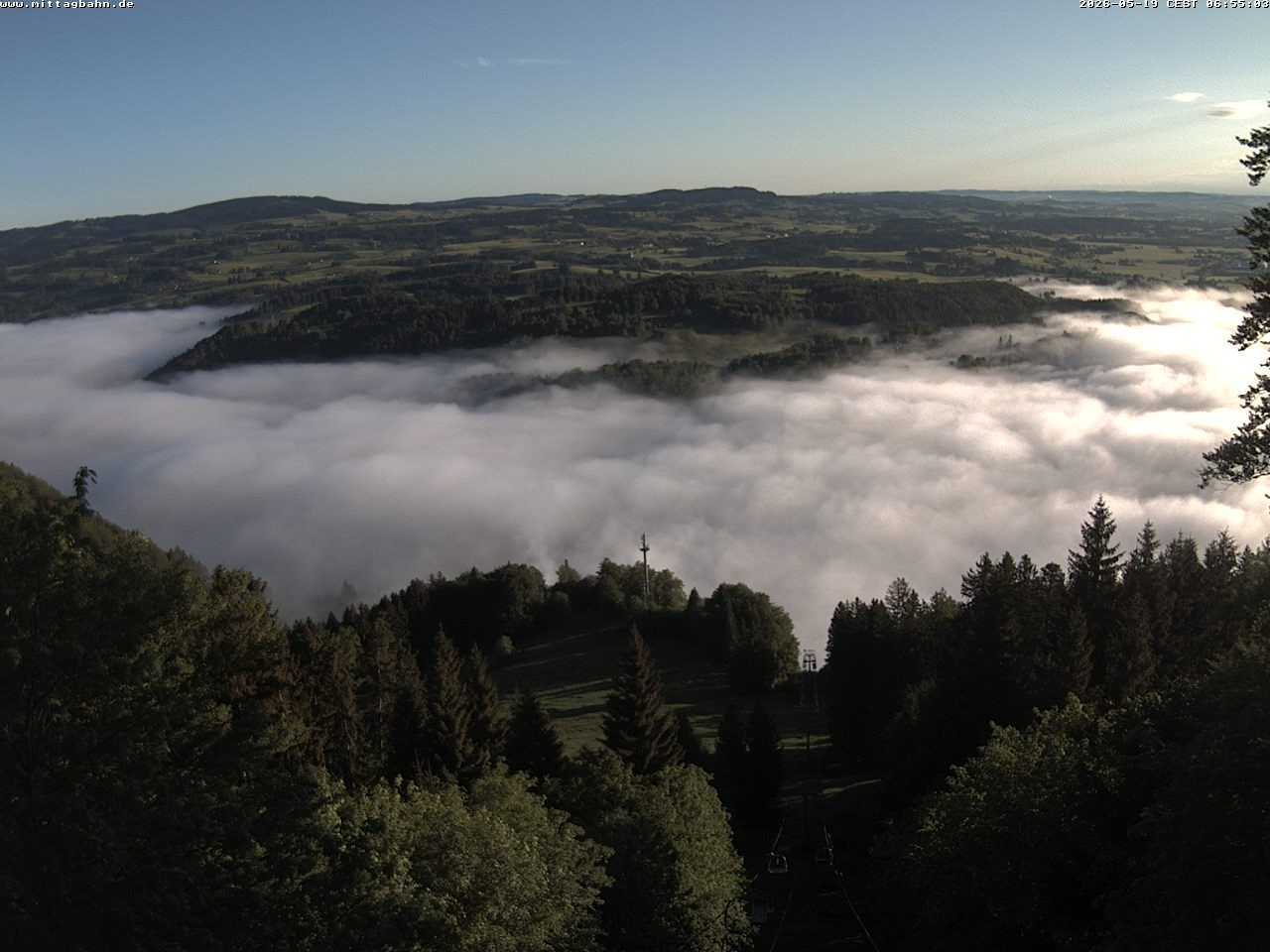 Archiv Foto Webcam Aussicht auf Immenstadt von der Mittagbahn