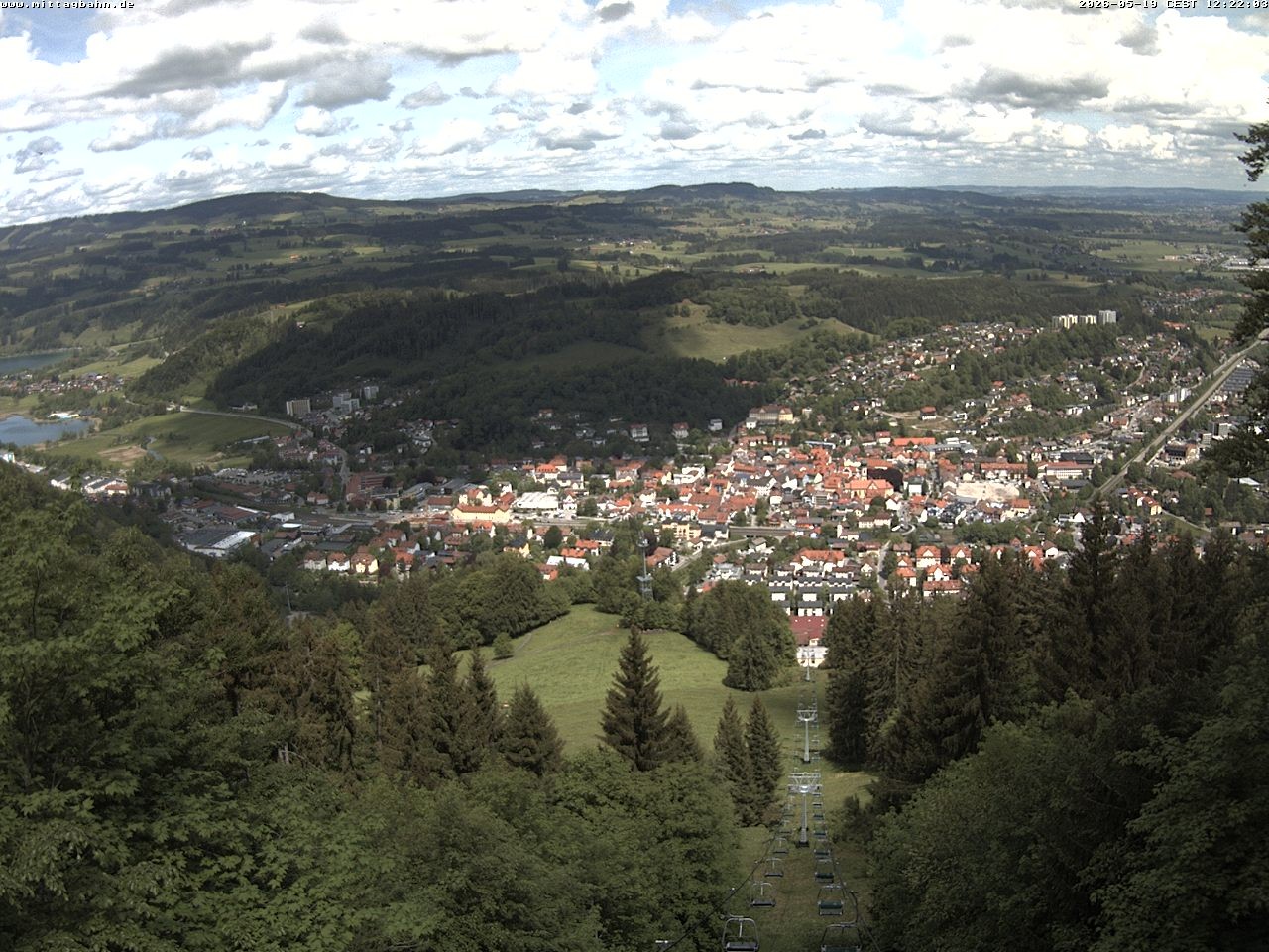 Archiv Foto Webcam Aussicht auf Immenstadt von der Mittagbahn