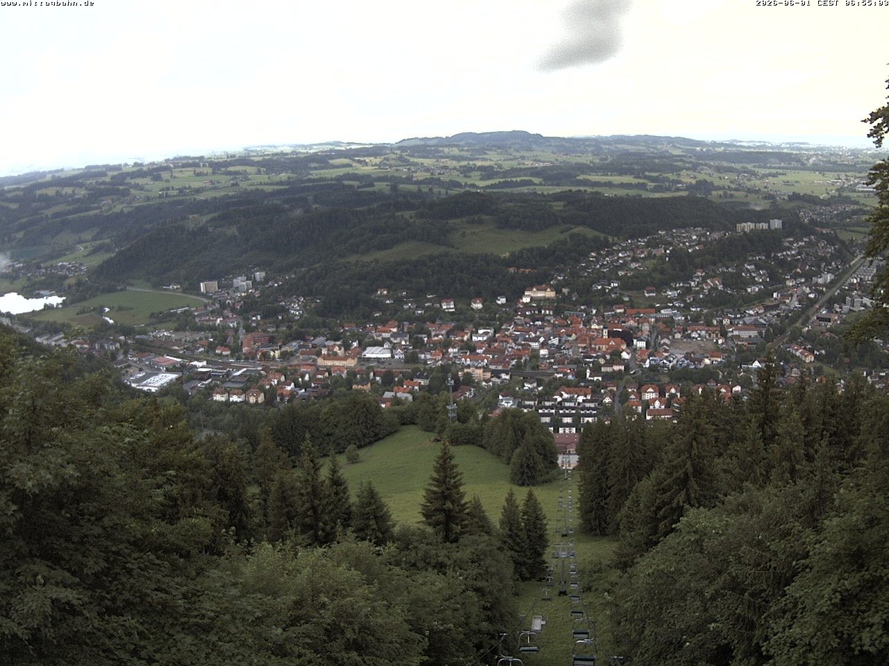 Archiv Foto Webcam Aussicht auf Immenstadt von der Mittagbahn