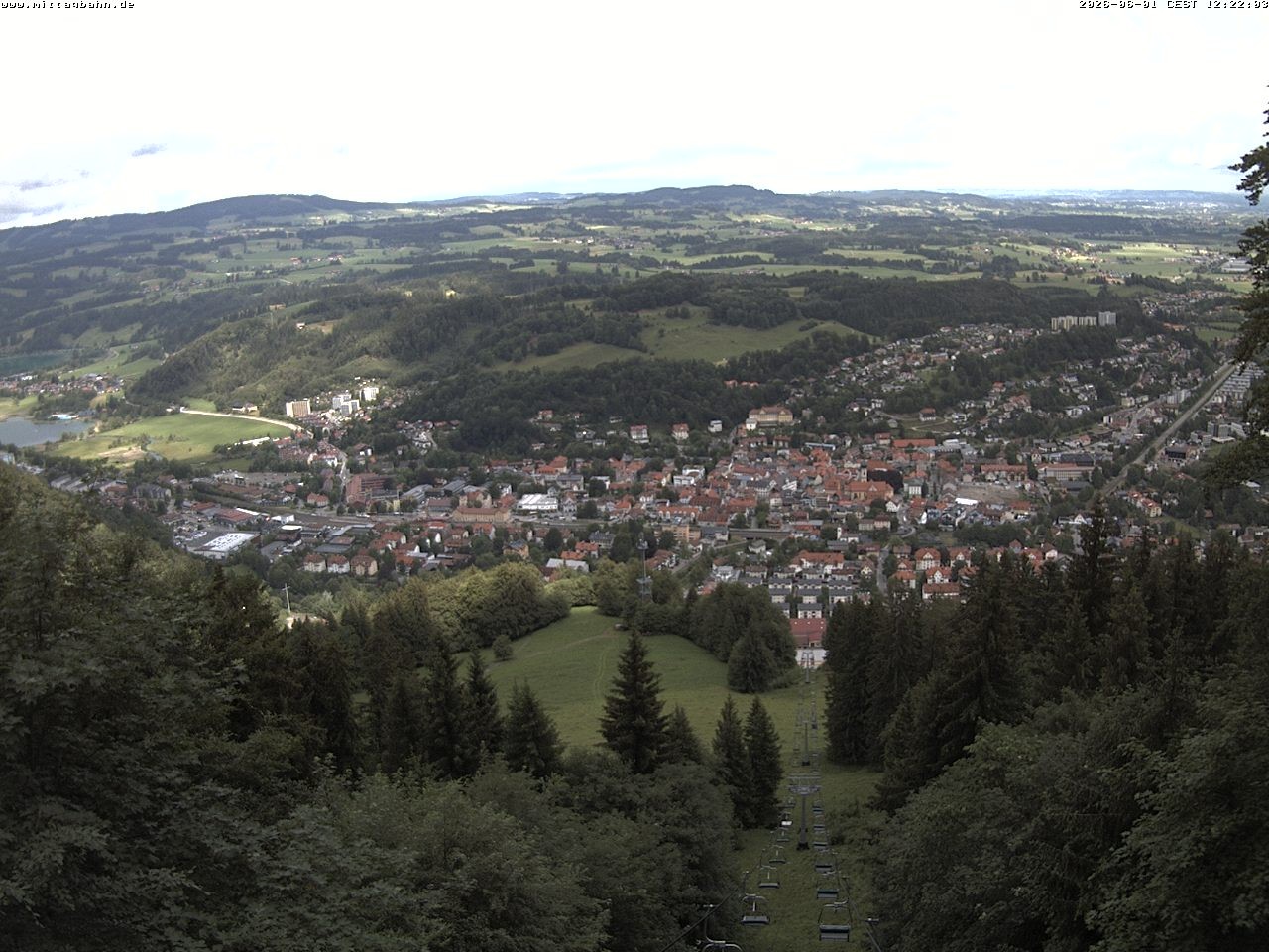 Archiv Foto Webcam Aussicht auf Immenstadt von der Mittagbahn