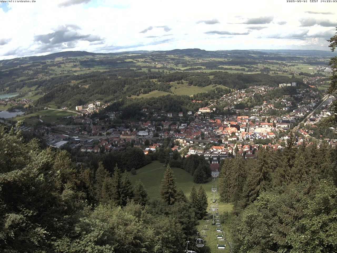 Archiv Foto Webcam Aussicht auf Immenstadt von der Mittagbahn