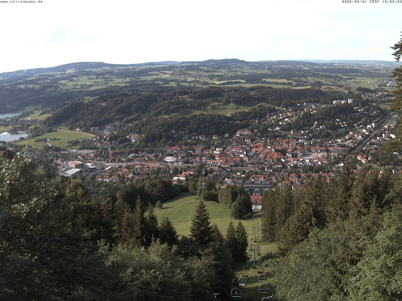 Archiv Foto Webcam Aussicht auf Immenstadt von der Mittagbahn