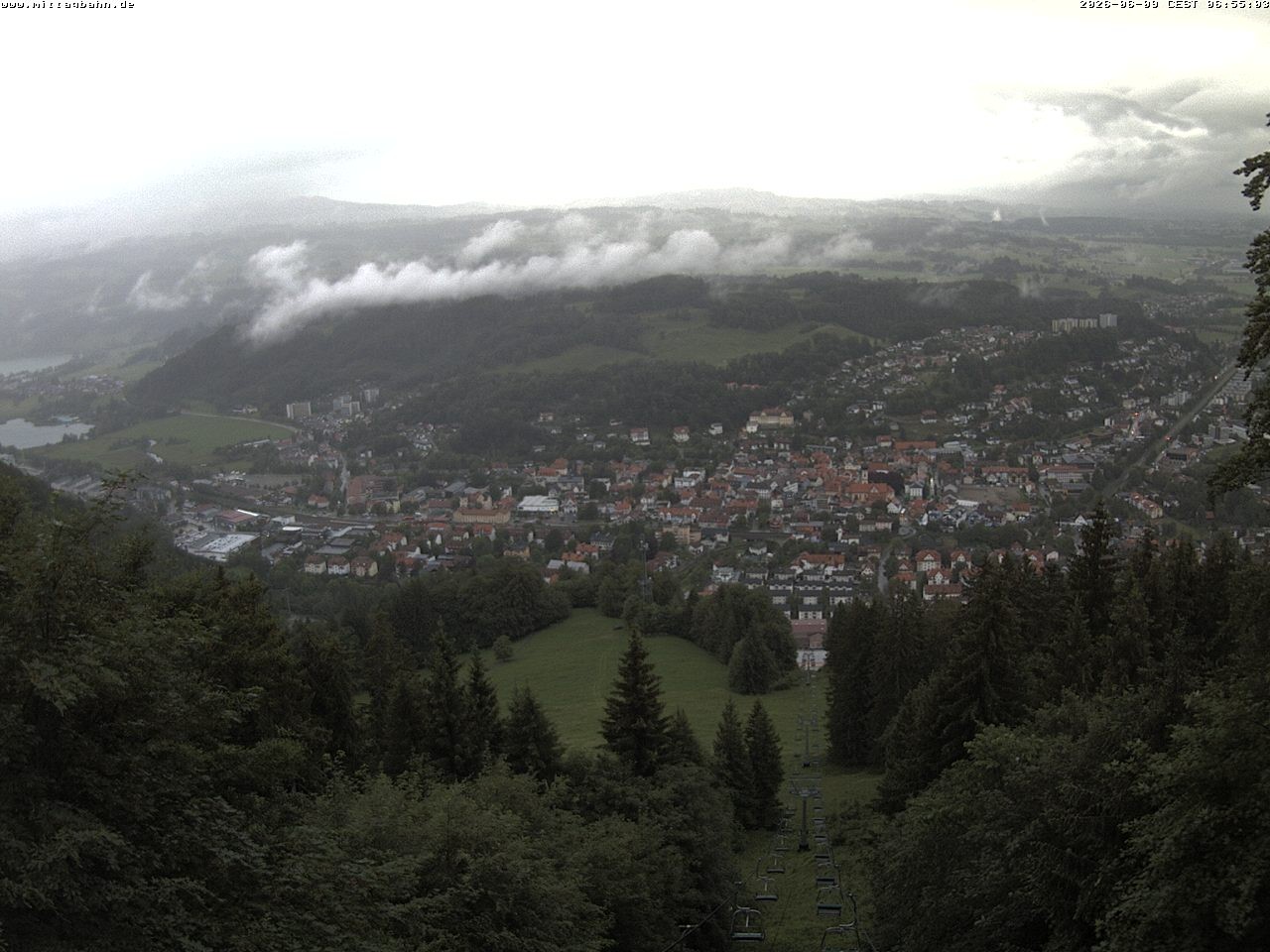 Archiv Foto Webcam Aussicht auf Immenstadt von der Mittagbahn