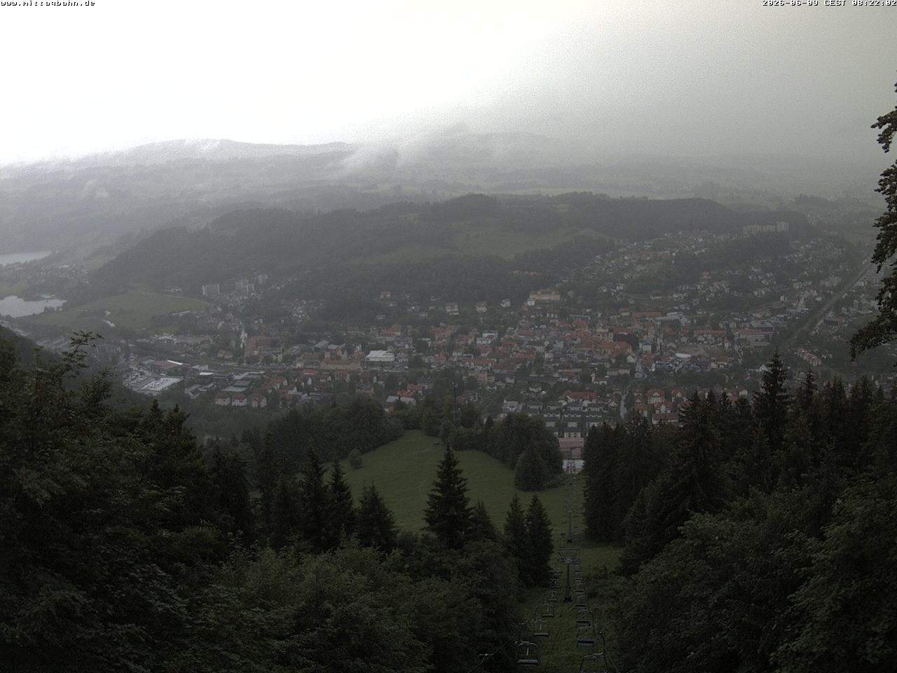 Archiv Foto Webcam Aussicht auf Immenstadt von der Mittagbahn