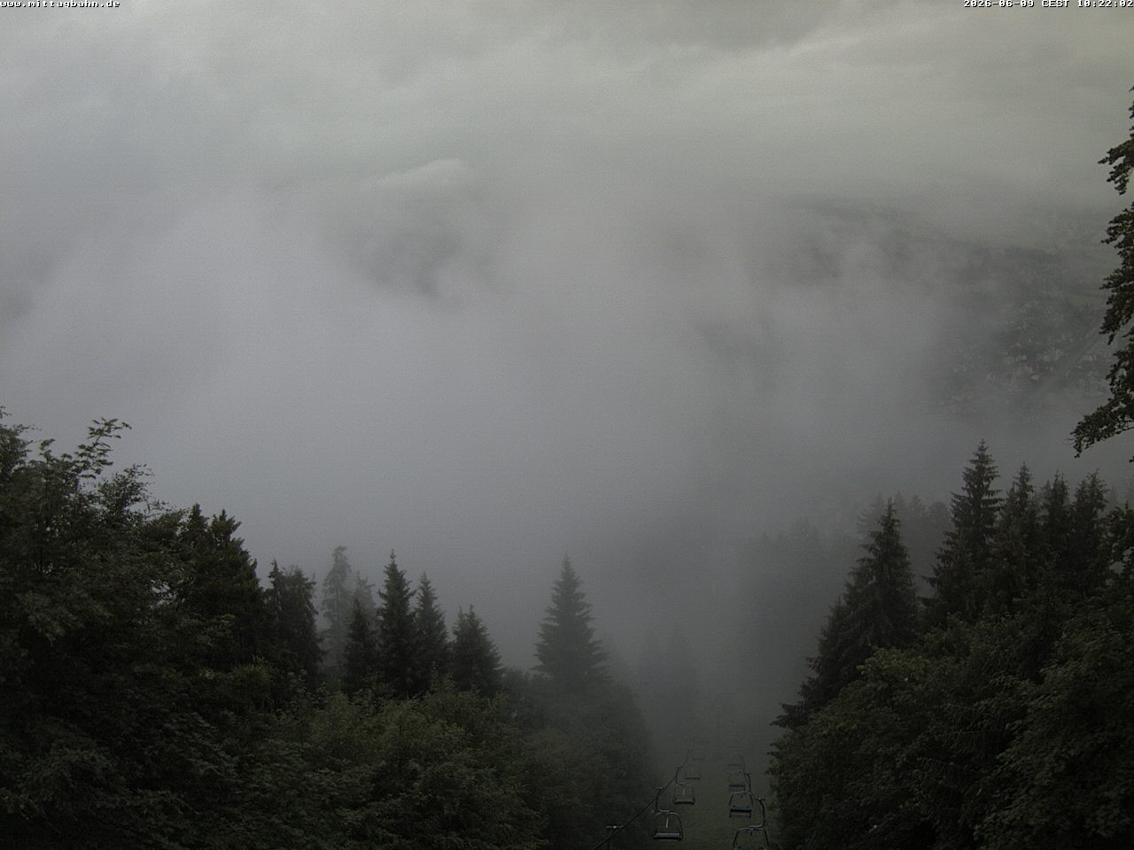 Archiv Foto Webcam Aussicht auf Immenstadt von der Mittagbahn