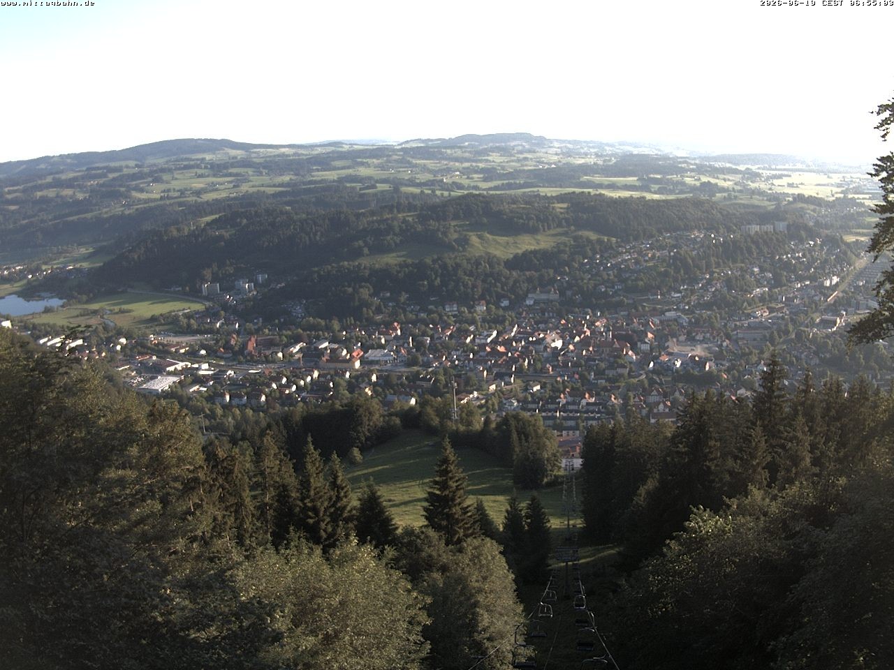 Archiv Foto Webcam Aussicht auf Immenstadt von der Mittagbahn