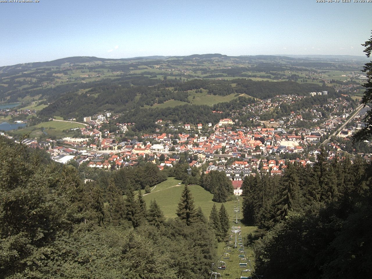 Archiv Foto Webcam Aussicht auf Immenstadt von der Mittagbahn