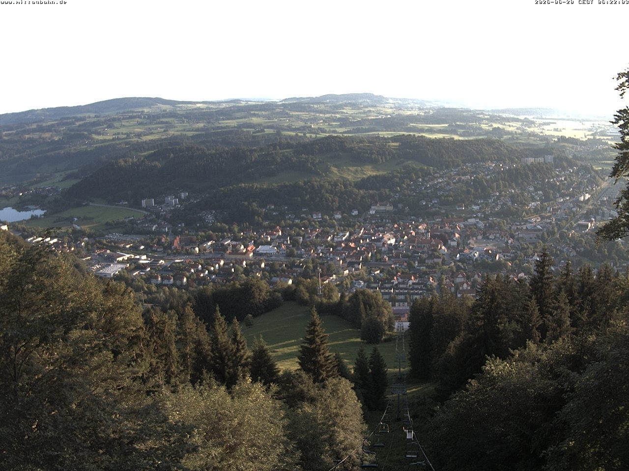 Archiv Foto Webcam Aussicht auf Immenstadt von der Mittagbahn