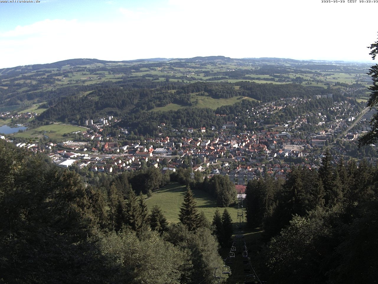 Archiv Foto Webcam Aussicht auf Immenstadt von der Mittagbahn