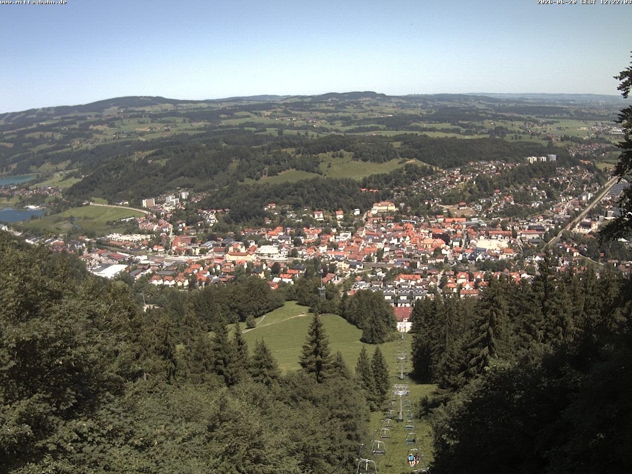 Archiv Foto Webcam Aussicht auf Immenstadt von der Mittagbahn