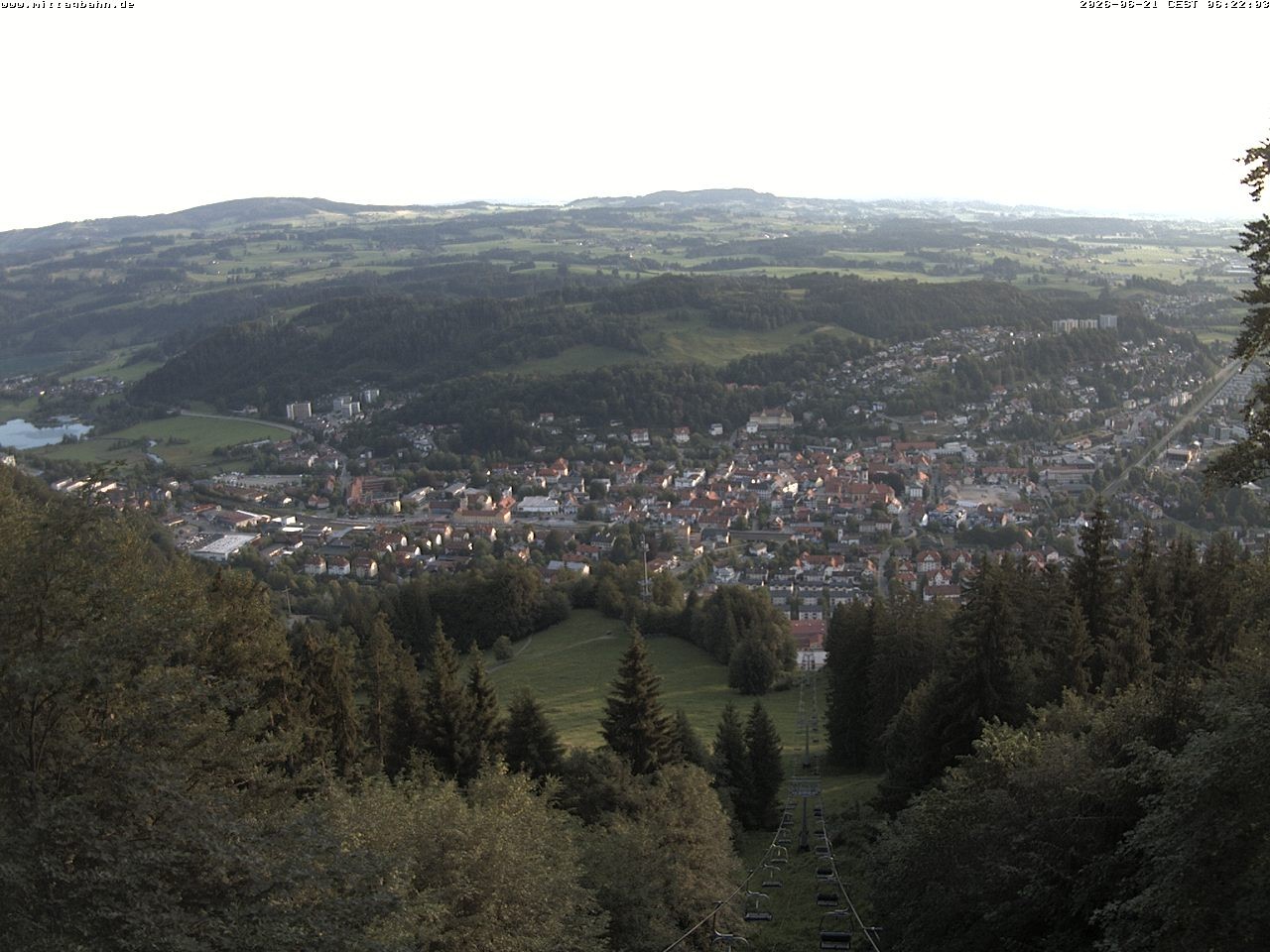 Archiv Foto Webcam Aussicht auf Immenstadt von der Mittagbahn