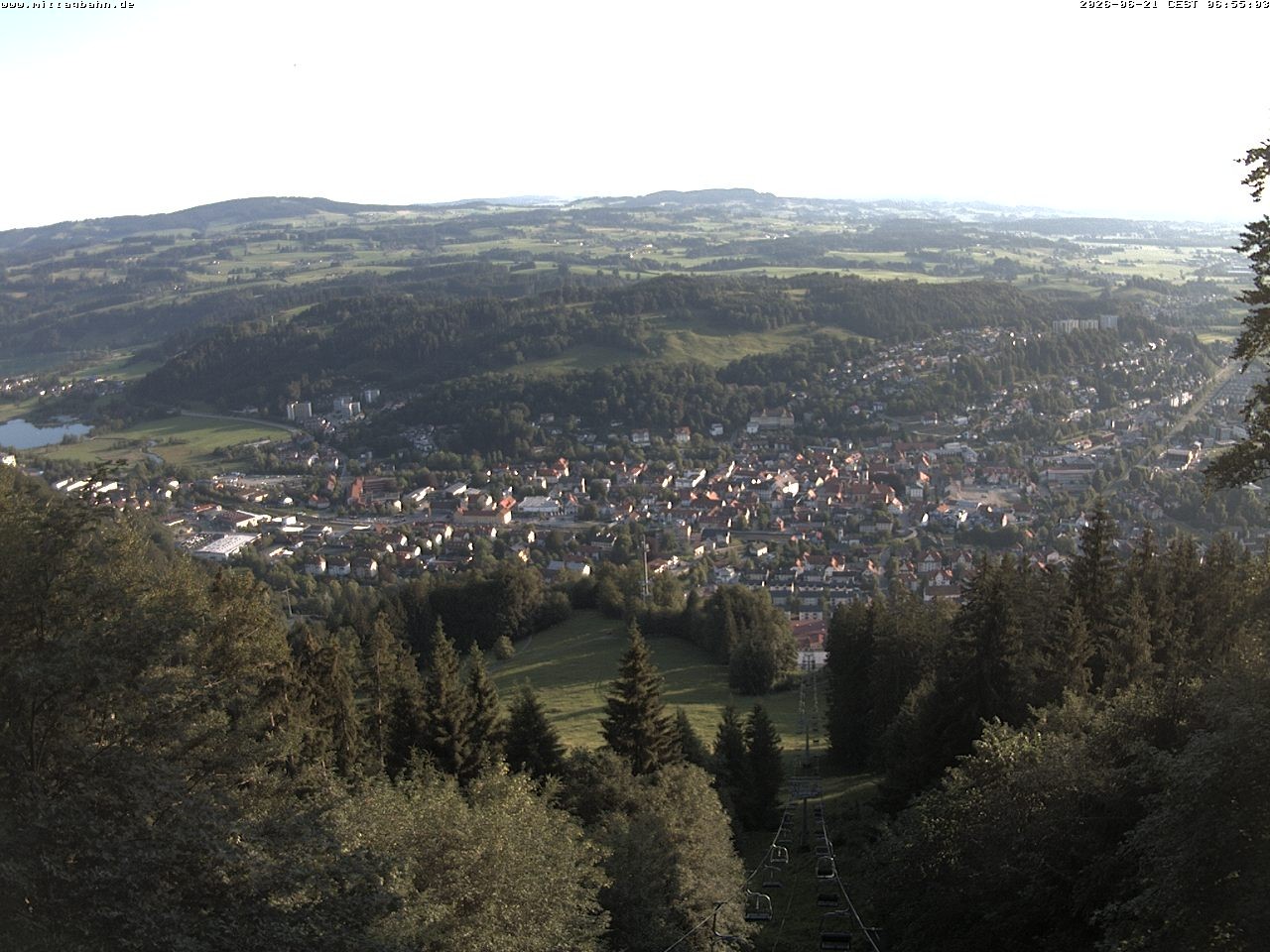 Archiv Foto Webcam Aussicht auf Immenstadt von der Mittagbahn