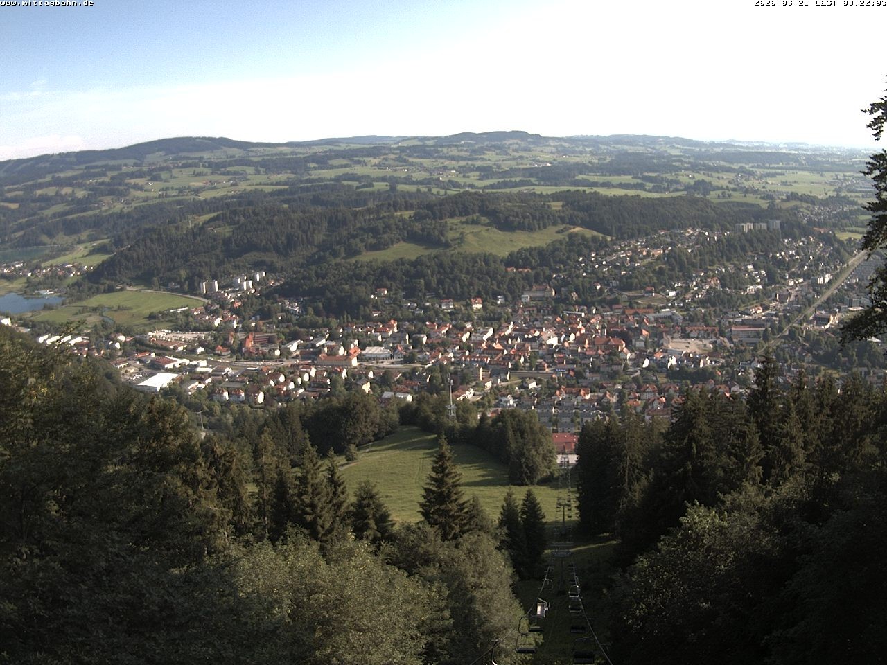 Archiv Foto Webcam Aussicht auf Immenstadt von der Mittagbahn