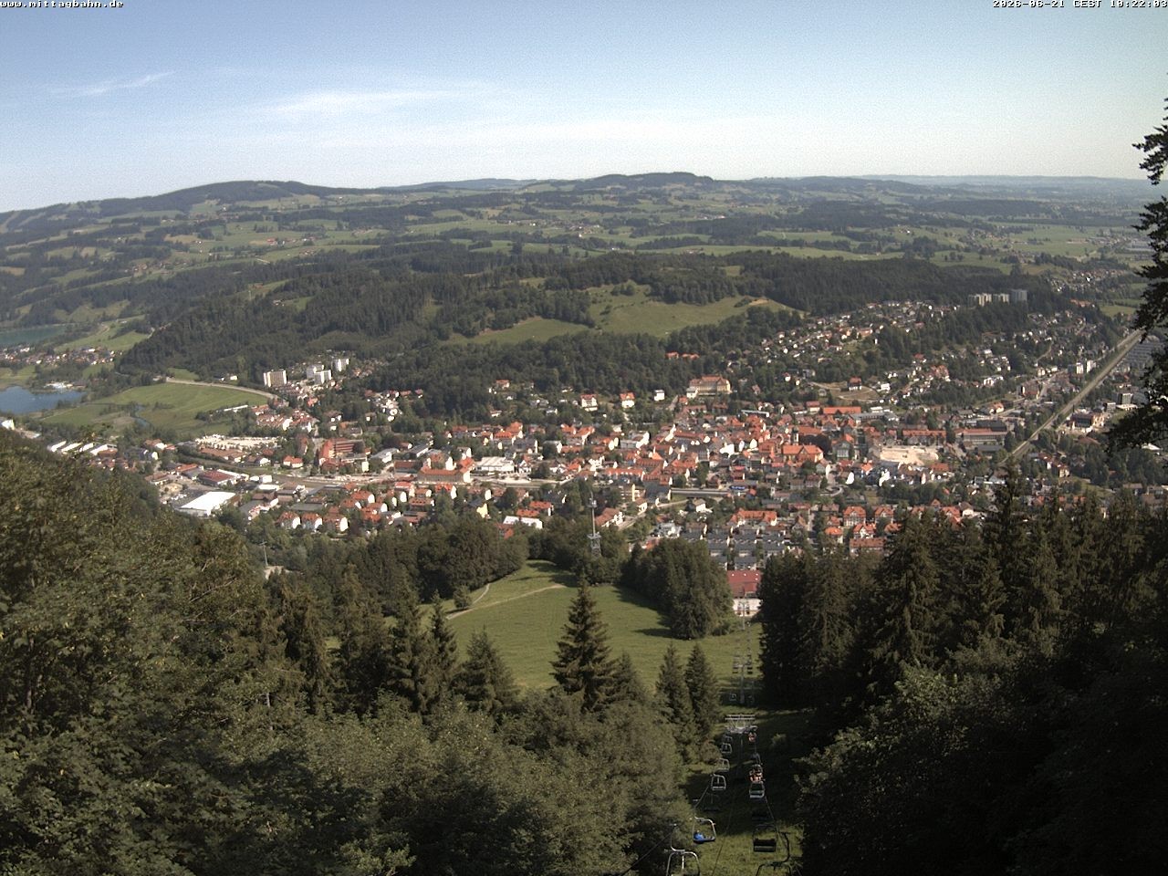 Archiv Foto Webcam Aussicht auf Immenstadt von der Mittagbahn