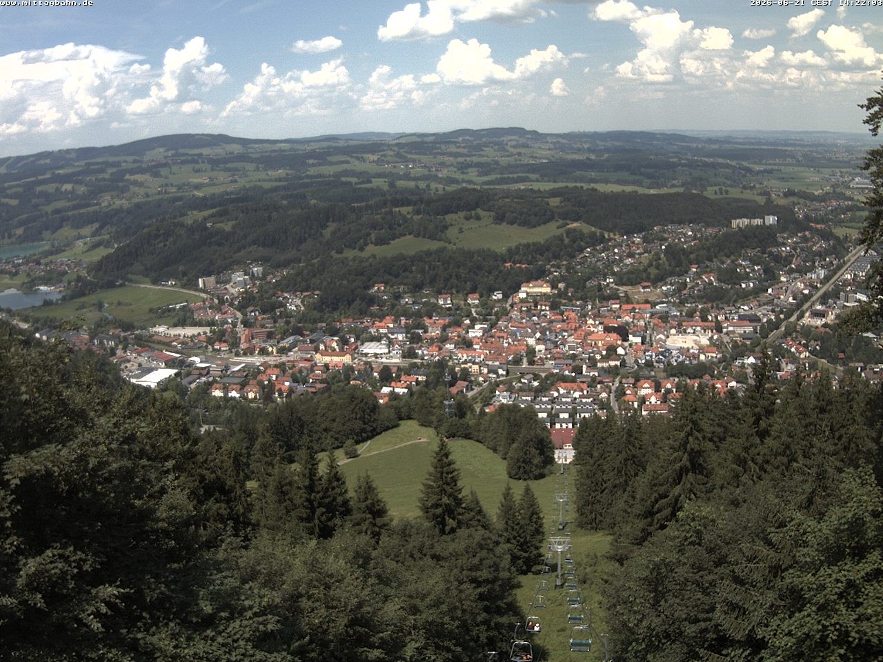 Archiv Foto Webcam Aussicht auf Immenstadt von der Mittagbahn