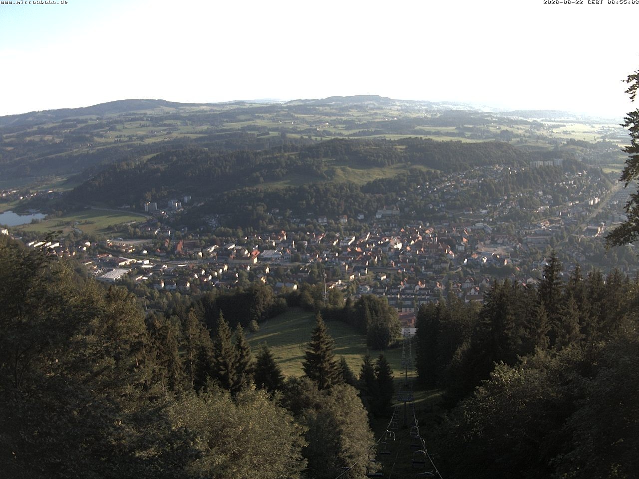 Archiv Foto Webcam Aussicht auf Immenstadt von der Mittagbahn