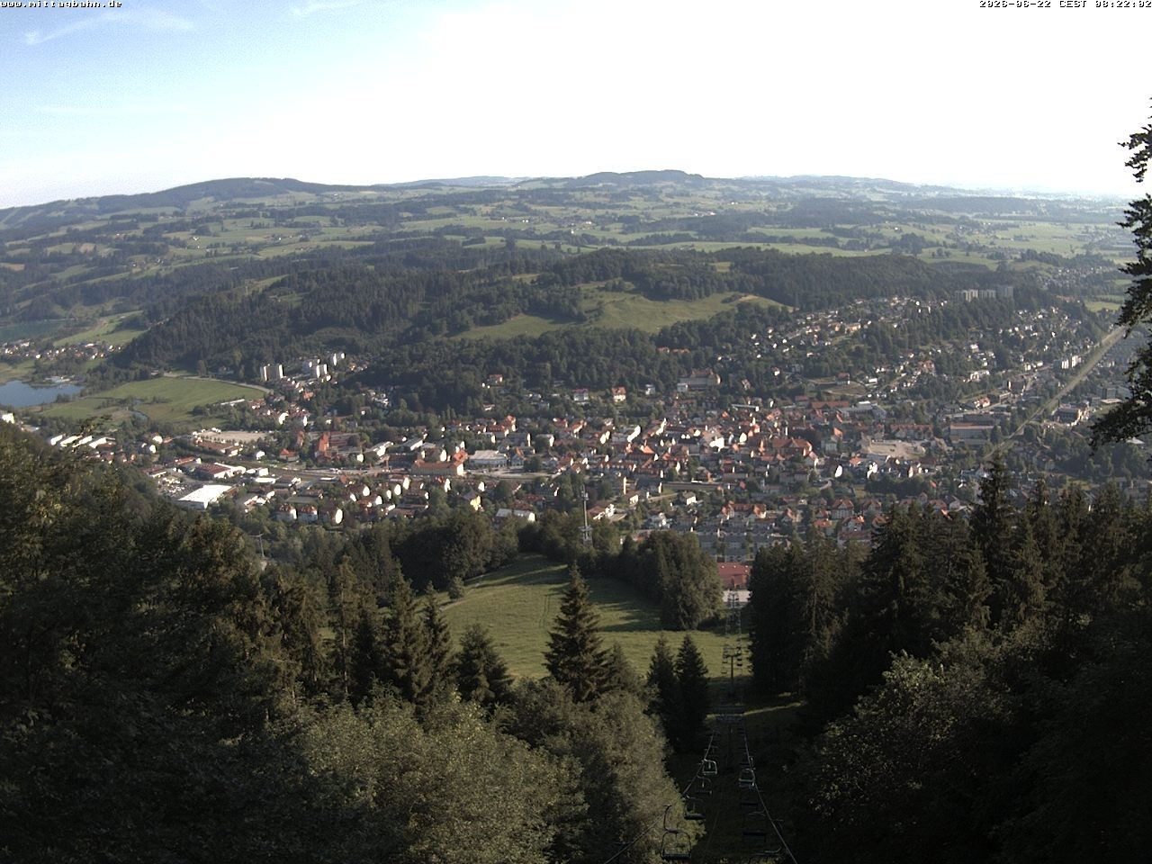 Archiv Foto Webcam Aussicht auf Immenstadt von der Mittagbahn