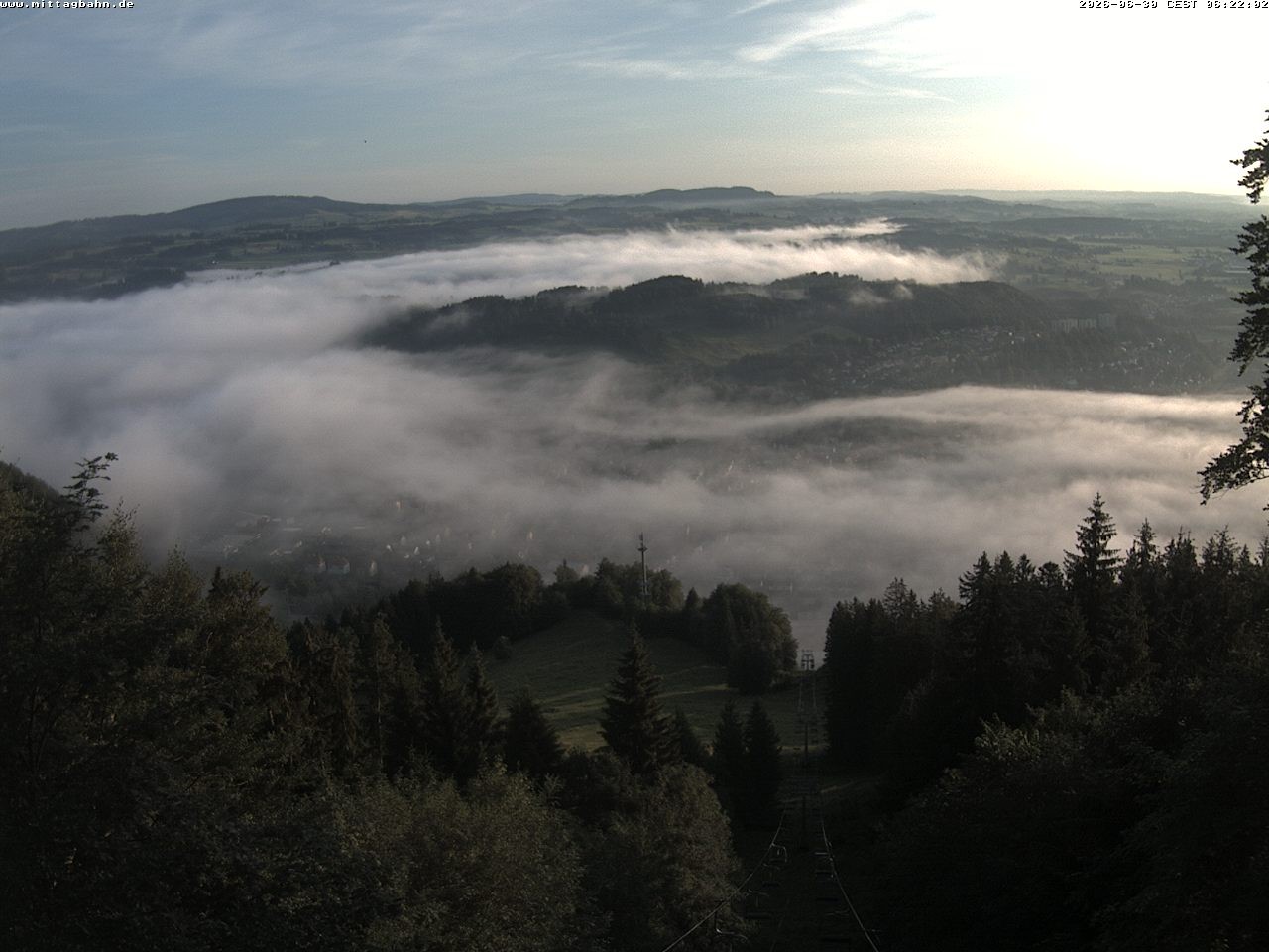 Archiv Foto Webcam Aussicht auf Immenstadt von der Mittagbahn