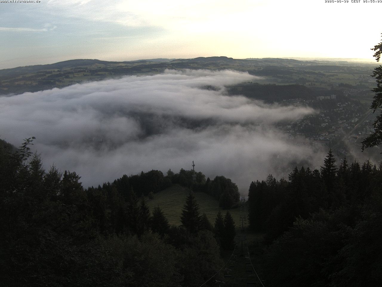 Archiv Foto Webcam Aussicht auf Immenstadt von der Mittagbahn
