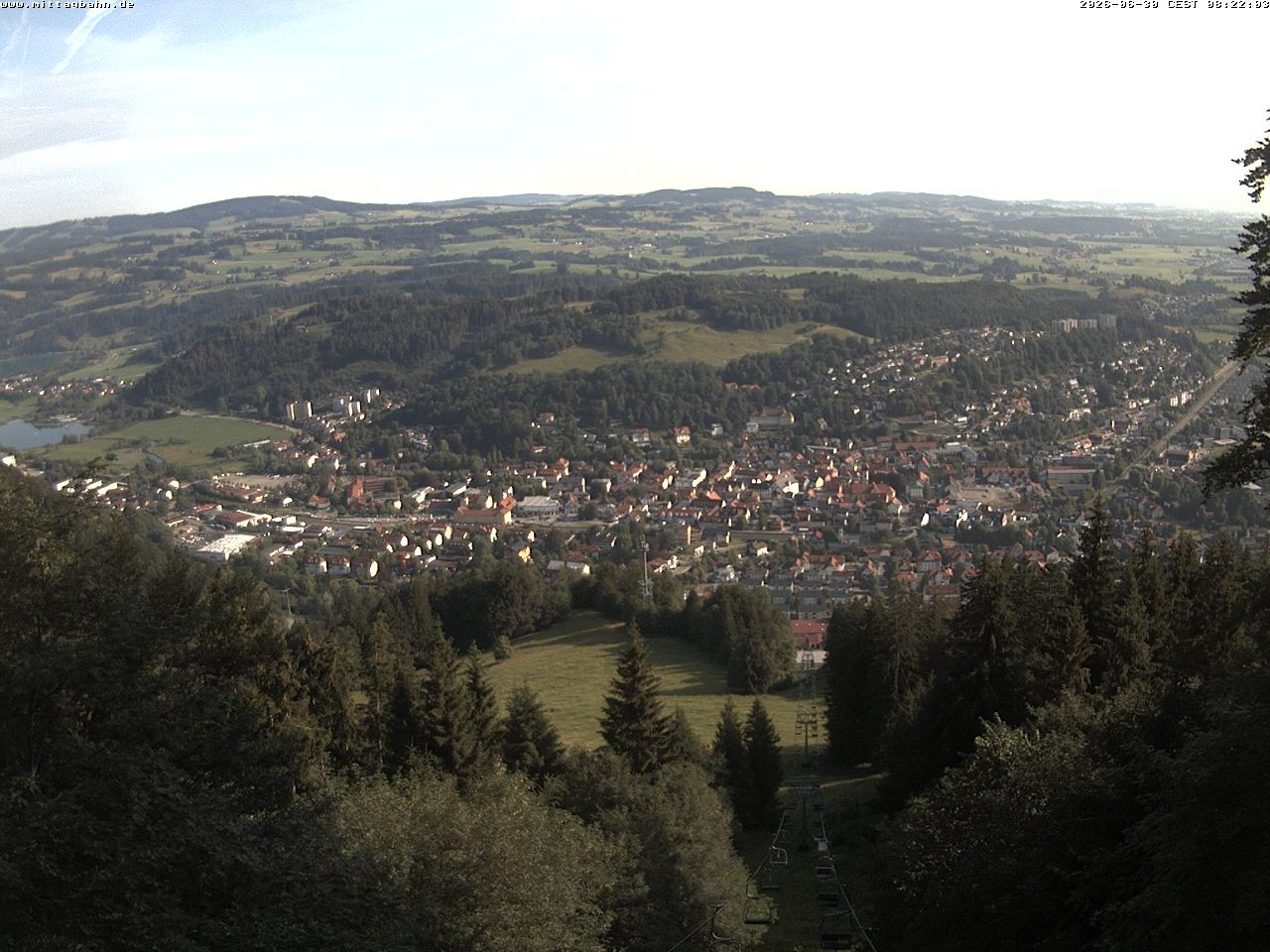 Archiv Foto Webcam Aussicht auf Immenstadt von der Mittagbahn