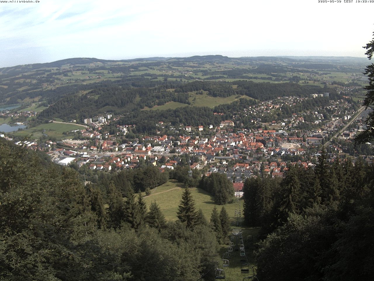 Archiv Foto Webcam Aussicht auf Immenstadt von der Mittagbahn