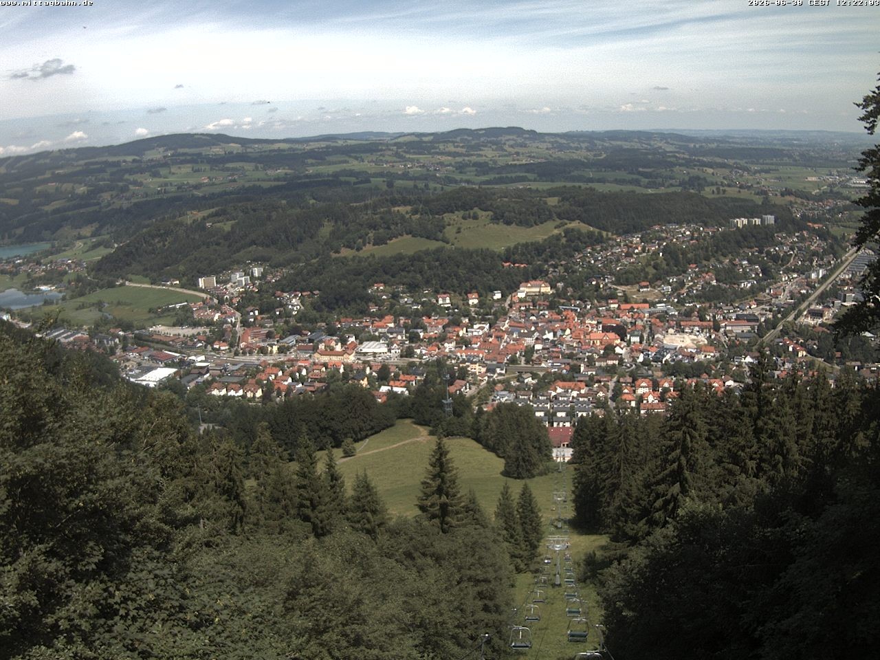 Archiv Foto Webcam Aussicht auf Immenstadt von der Mittagbahn