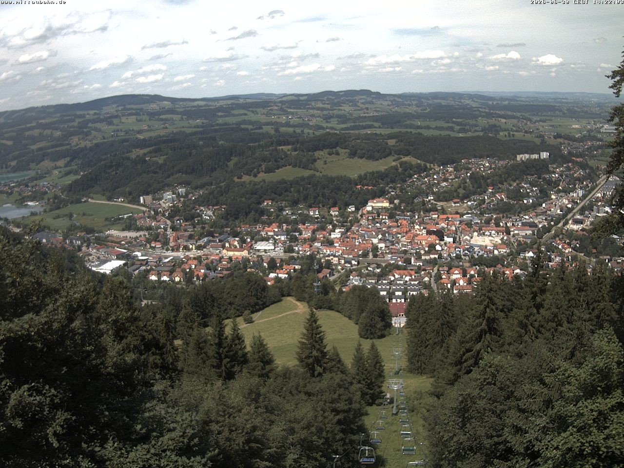 Archiv Foto Webcam Aussicht auf Immenstadt von der Mittagbahn