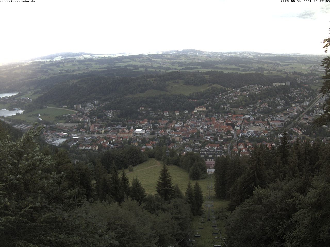 Archiv Foto Webcam Aussicht auf Immenstadt von der Mittagbahn
