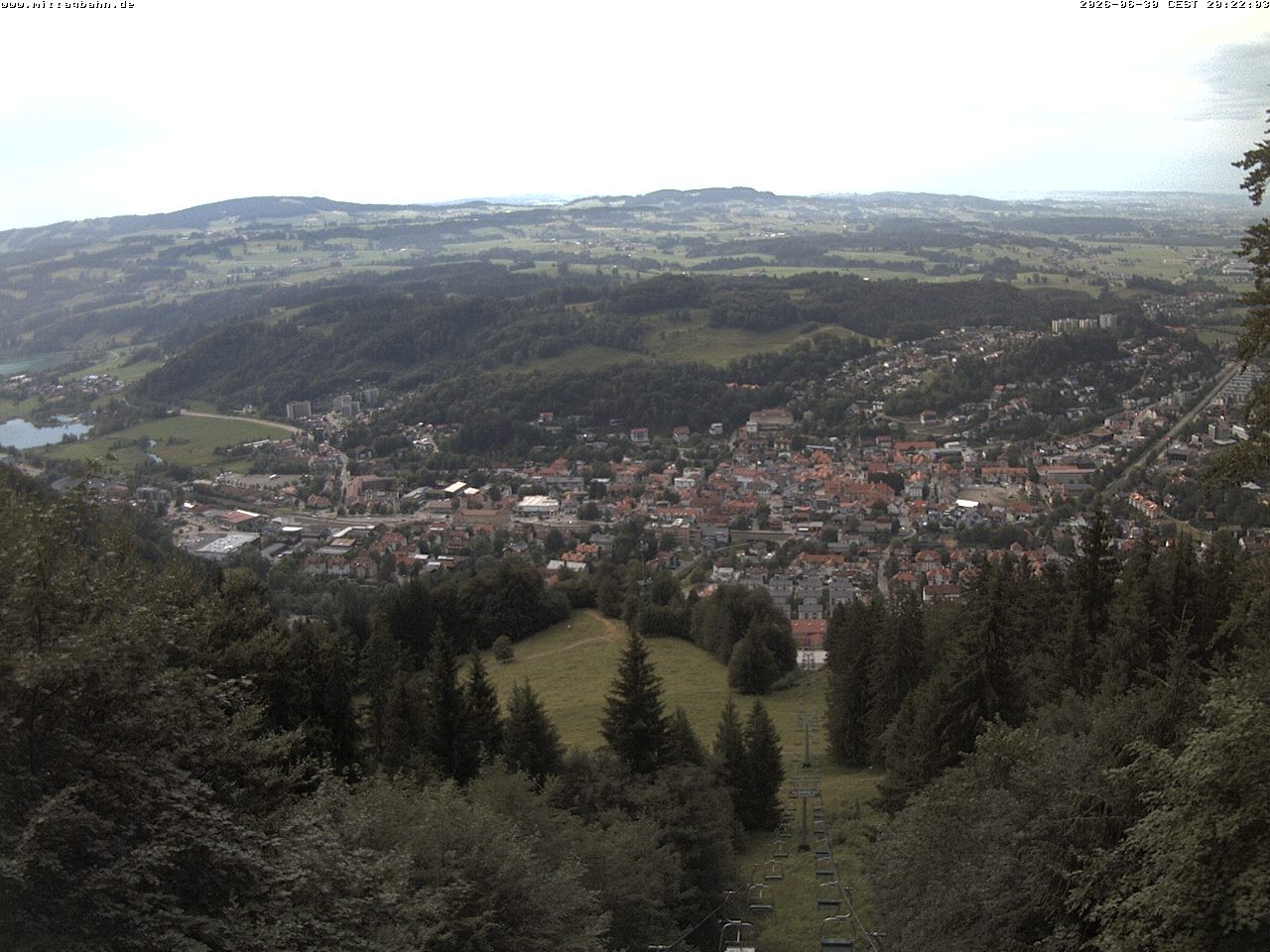Archiv Foto Webcam Aussicht auf Immenstadt von der Mittagbahn