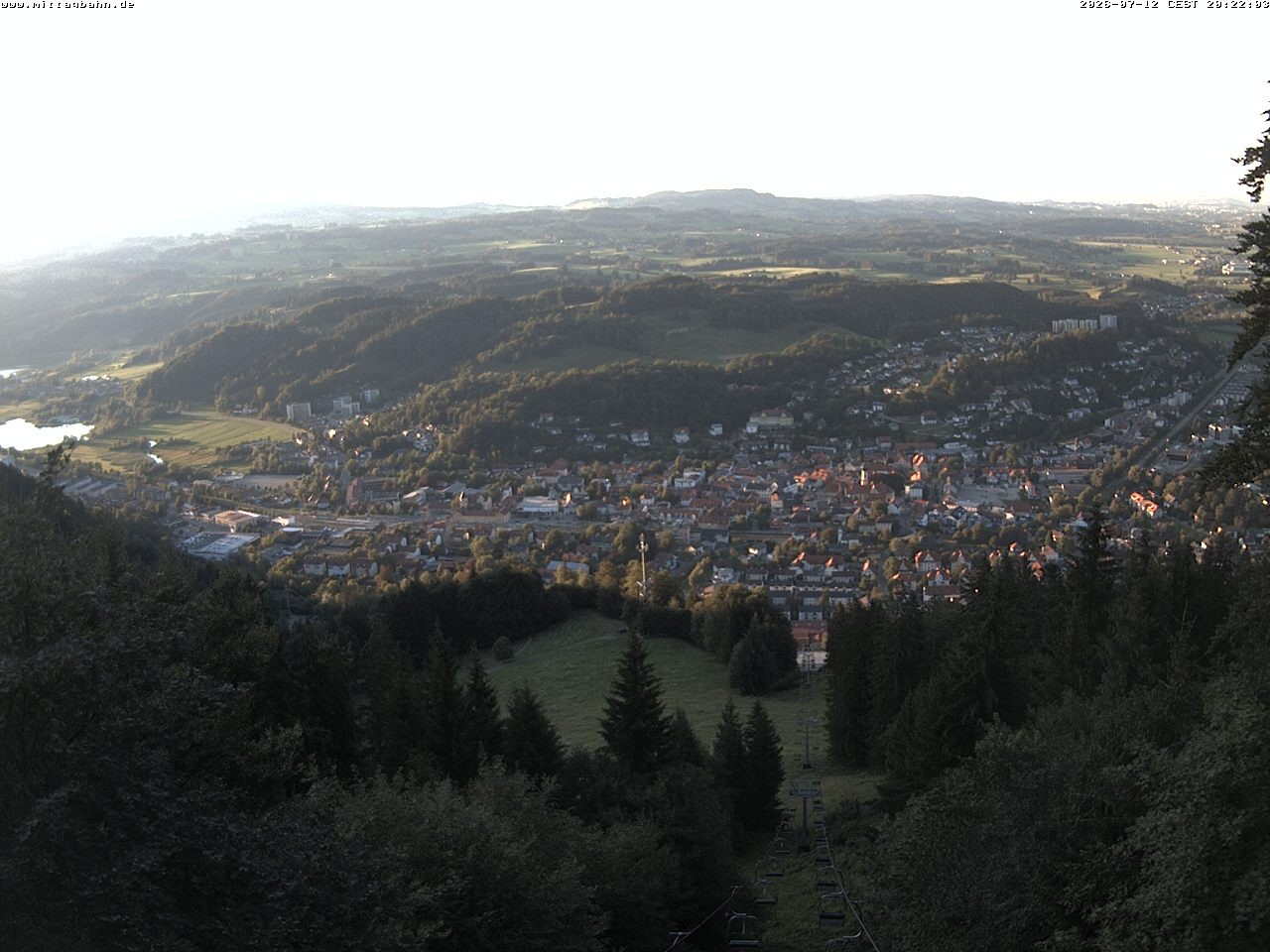 Archiv Foto Webcam Aussicht auf Immenstadt von der Mittagbahn